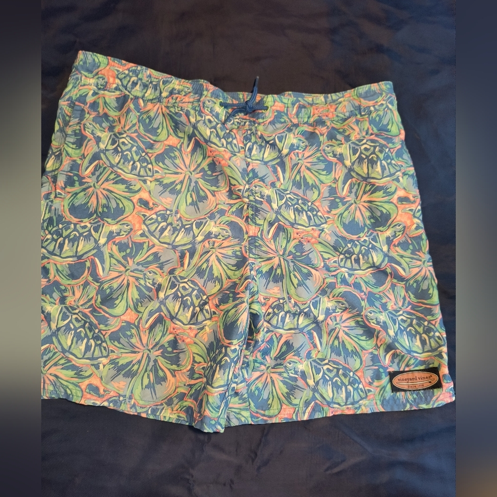 Vineyard Vines Turtle Pattern Bathing Suit